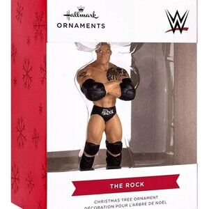 Hallmark Keepsake Ornament WWE Wrestling Action Figure The Rock Dwayne Johnson